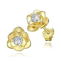 Gold--Rose Flower Earring