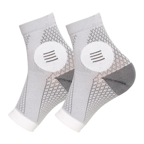 Neuropathy Compression Socks for Nerve Pain, Toeless, Grey