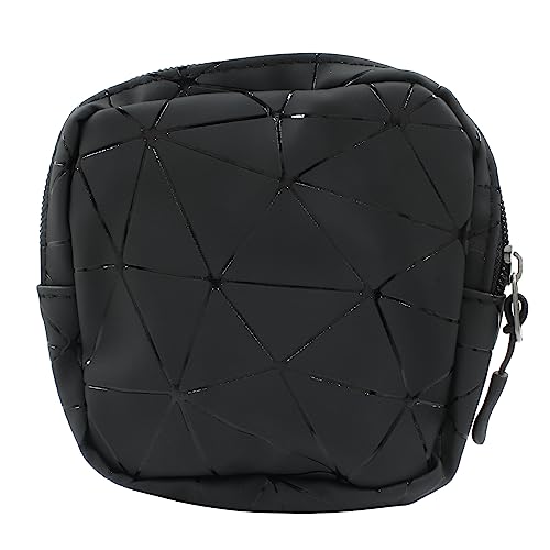 Image of Uenhoy Sanitary Napkin Storage Bags with Zipper, Portable Waterproof Menstrual Cup Pouch Nursing Pad Tampon Bags Feminine Product Pouch, Black