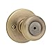 Kwikset Tylo Bed/Bath Knob in Antique Brass