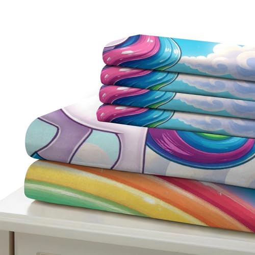 Housse de couette licorne ultra douce avec fermeture éclair 3D - 7