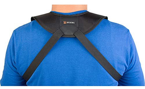 pro tec saxophone harness with deluxe metal trigger snap large model a306m black