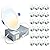 Ensenior 24 Pack 4 Inch LED Recessed Ceiling Light, Dimmable, 3000K-5000K 3CCT, 750LM 9W 120V, High Brightness Canless Wafer Downlight - ETL&FCC&IC