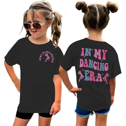 Image of GLIGLITTR in My Dancing Era Shirt for Girls Kids Toddler Dancer Graphic T-Shirt Funny Dance Lover Short Sleeve Summer Tees