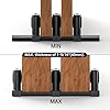 Siding Closet Door Floor Guide,Barn Door Guide for Bottom,Adjustable Bypass Door Floor Guide 3-Roller Design,Black(1PCS)