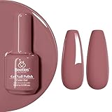 Beetles Mauve Gel Nail Polish - 15ml Dusty Rose Gel Polish Dried-Rose Dusty Pink Fall Soak Off UV LED Nail Lamp Nail Art Manicure Salon DIY Home for Women