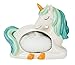 Boston Warehouse Scrubby Holder and Non-Scratch Scrubby, Glamour Unicorn Collection, Hand Painted Ceramic