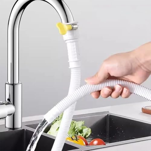 Bulevisiter Da connettore e lavatrici accompagnato da morsetto AC flessibile tubo di scarico del condizionatore d'aria 15 m bianco Tpe materiale unità e deumidificatori (1 m)