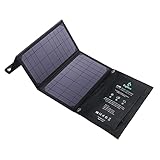BigBlue Cargador Panel Solar, 21W Cargador Solar Portátil y Impermeable con 2 Puertos USB (3.8A Total Máximo) para Smartphones, Tabletas y Dispositivos USB