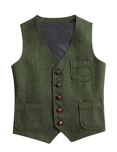 Men's Casual Business Vest Jacket Slim Fit Prom Party Wedding Groom Suit Vest4