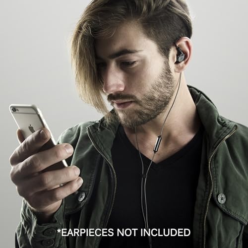 Image of MEE audio MX PRO Series and M6 PRO Replacement Headset Cable with In-line Microphone and Remote (Black)