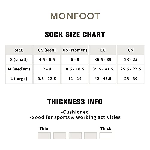 Monfoot 10 Pairs Athletic Cushioned Running Performance Heel Tab Ankle Socks For Men/Women Medium #TOP1