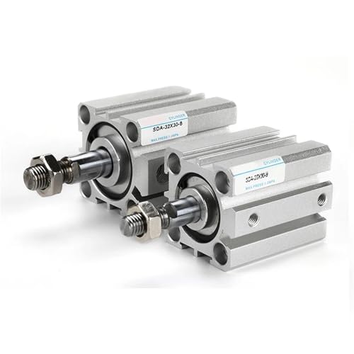 Vérin pneumatique SDA 80x5 mm double effet compact - 2