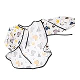 BESPORTBLE Lätzchen mit Langen Ärmeln Leicht zu Reinigen zum Essen und Spielen Sicher und Weich Strapazierfähig und Praktisch für Junge Mädchen und Kleinkinder
