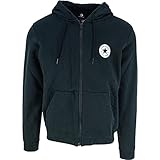 converse kapuzenpullover  Converse Sweatshirt mit Kapuze und Reißverschluss Go-To Chuck Taylor Patch Schwarz Code 10024508-A01, Schwarz , 3XS
