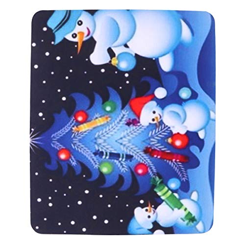 Mobestech 2 peças antiderrapantes mouse pads de natal mouse pads de borracha acessórios de mesa