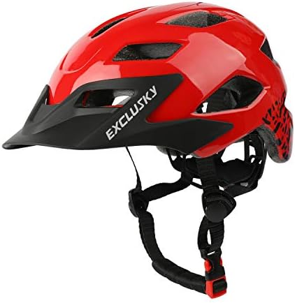 Kids Helmet, Exclusky Kids Bike Helmet Adjustable Safety Lightweight Children Bicycle Helmet for Kids Skating Cycling Scooter Boys and Girls Bicycle Helmets Ages 5-14