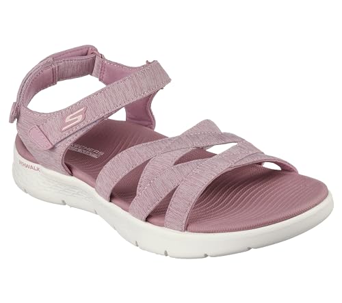 Skechers Donna Go Walk Flex Sandali - Sublime In Malva, Taglia 37, Vegan