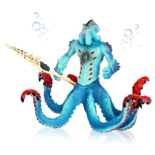 KMFASVX Figurine Mutant Pieuvre, Figurines d'animaux Marins, Jouet Fantastique pour Enfants, Créature Solide Colorée, pour Cadeau d'anniversaire pour Enfants...