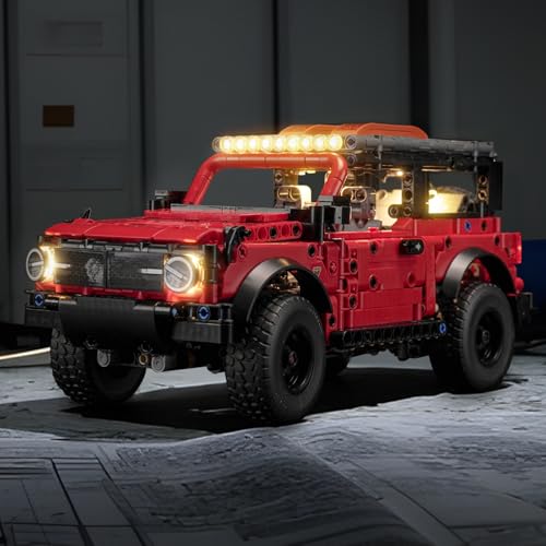 BRICKSHINING LED Lighting Compatible with LEGO 42213 Technic Ford Bronco SUV Car,Light Kit Compatible with LEGO Technic 42213,NOT Included The Model