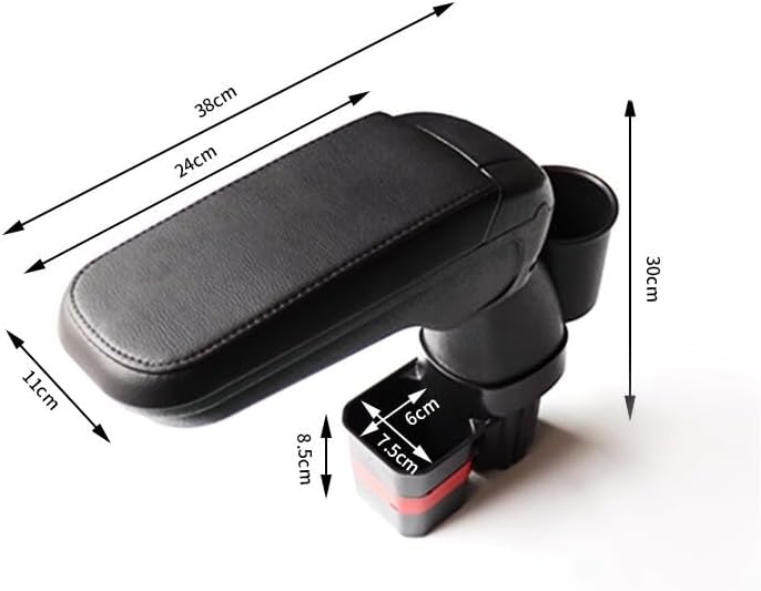 Central Armrest Box with Water Cup Holder Armrest Storage Box+Cup Holder,Fit for Suzuki Jimny 2-Door 4-Door 2019-2025,Central Control Armrest Box Storage Box Case Parts