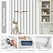 Cohoo Home Gray and White Wallpaper Peel and Stick Striped Contact Paper for Cabinets Gray and White Contact Paper Modern Self-Adhesive Removable Wallpaper Bedroom Bathroom Waterproof 118inL 18inW