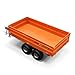 MechMaxx 2-Ton Capacity Hydraulic Dumping Heavy-Duty Dump Dumper Cart Agricultural Farm Trailer Cart Mechanical Trailer with Tail Light, Model DT4X8