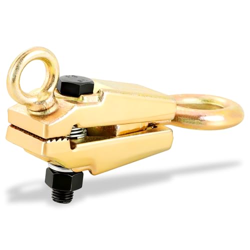 NYXOVA 5-Ton 2-Way Auto Body Repair Clamp - Heavy Duty Frame Pull Clamp with Self-Tightening Grips for Top & Straight Pulling, Professional Collision Repair Tool for Cars & Trucks