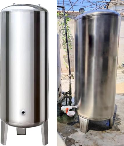 KGBNYSS Contenedor Agua 60 100 160 200 250 L, Contenedor de Almacenamiento a presión de Agua con Kit de Montaje, Tanques de presión de Agua de Gran...