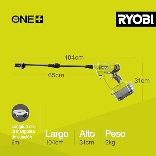 Ryobi RY18PW22A-0 Battery Pressure Lance 18V ONE+ 182 l/h 22 Bar (Body Only) thumbnail 10