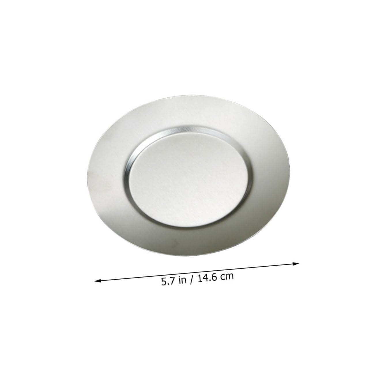 STOBAZA Stainless Steel Round Plate Serving Dish for Outdoor Dining Camping Bbq and Snacks Food Grade Metal Plate for Stylish Food Presentation