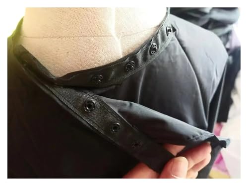 Capa profesional impermeable para peluquería negra miniatura 6