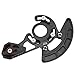 Alomejor Chain,Aluminium Alloy CG12 Direct Single Disc Direct Mount Chainring Chain Protector for Bikes Black
