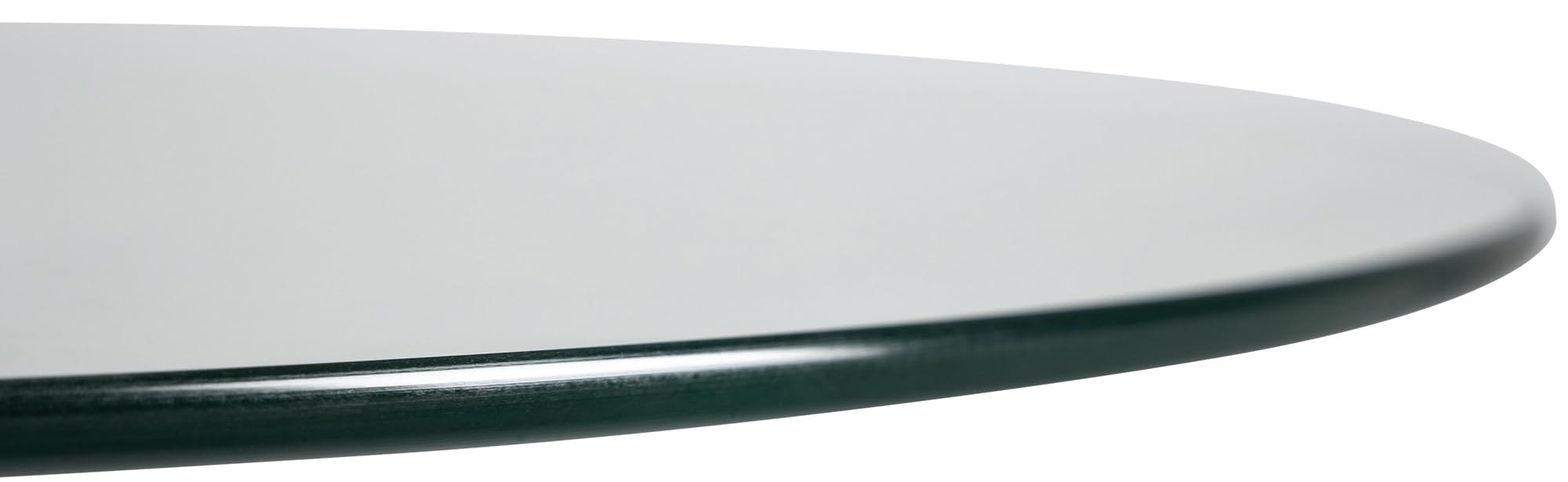 CLP Tavolo In Vetro Rotondo Di Sicurezza Ø 60 CM, H 70 CM I Tavolo Moderno Bar Con Piedistallo In Metallo Cromato, Colore:vetro trasparente