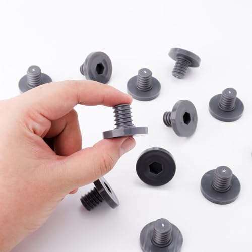 Image of 3pcs Replacement Bolt Compatible with Suncast Storage Sheds, Plastic Storage Sheds Replacement Screws Shed Bolt Kit Accessory Bolt for Suncast Storage Sheds (Grey)