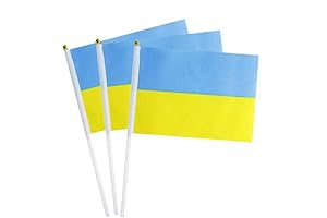 Patriotic Support Ukraine Ukrainian Flag 12 Pack