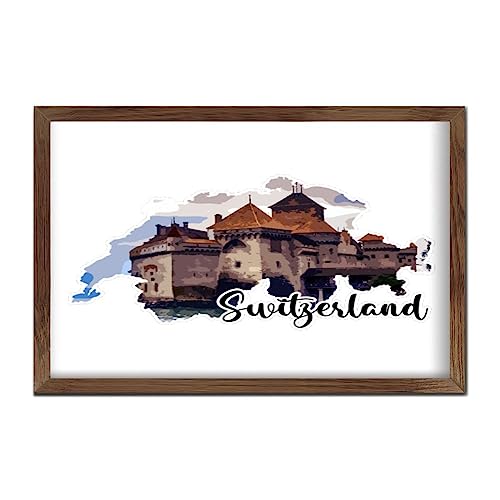 Décoration rustique pour cabane et ferme avec cette plaque murale bois Suisse
