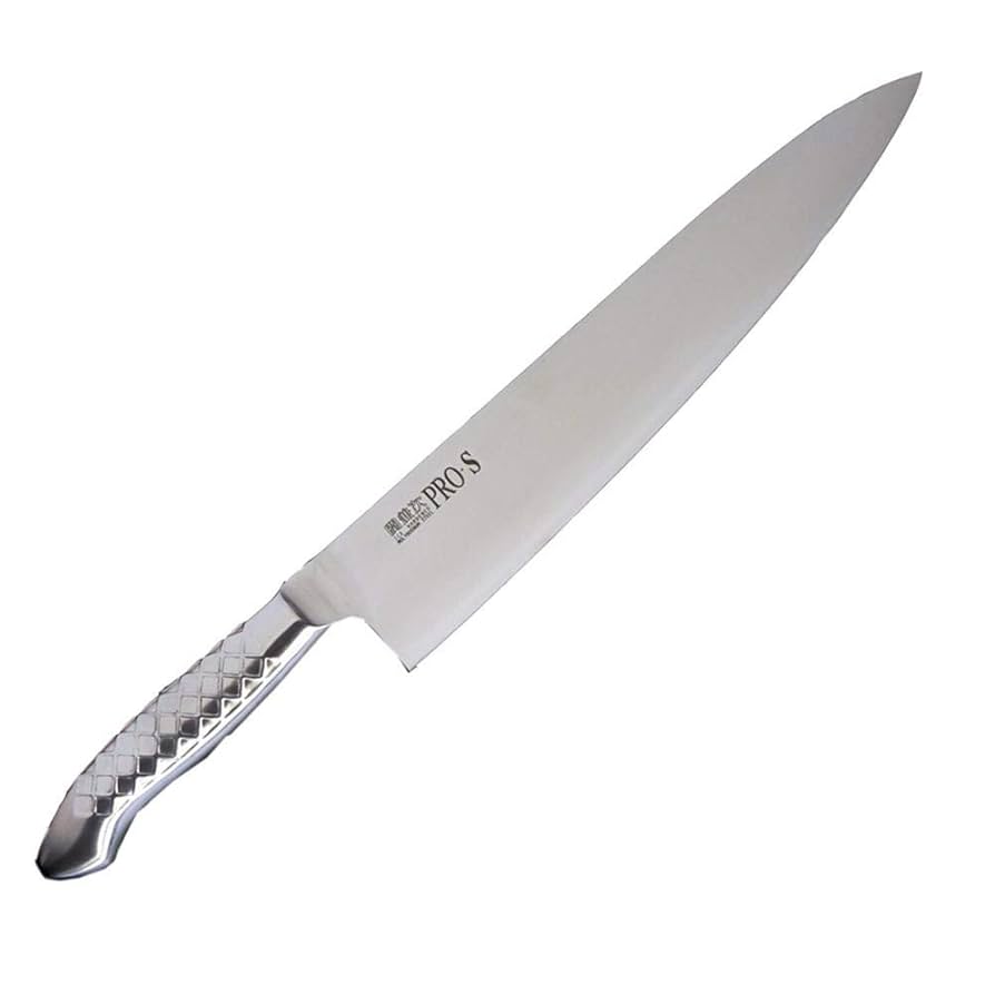 関の刃物 筋引包丁 240mm PRO-S ステンレス一体型包丁 刺身包丁 両刃 関の刃物 筋引包丁 240mm PRO-S ステンレス一体型包丁 刺身包丁 両刃