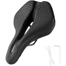 ROCKBROS Comfort Bike Seat, Wave Ergonomic Bicycle Saddle with High-Density Foam, Crotch-Friendly Universal Replacement for MTB Road City Racing Cycling