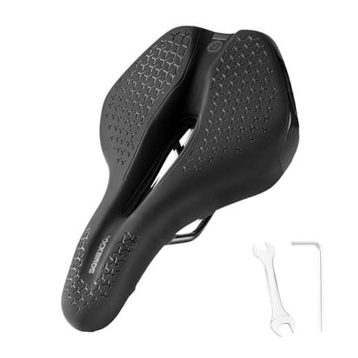 ROCKBROS Comfort Bike Seat, Wave Ergonomic Bicycle Saddle with High-Density Foam, Crotch-Friendly Universal Replacement for MTB Road City Racing Cycling