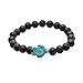 Produktbild HAODEE Edelstein Armband Stein Armband Schildkröte-Armband Tigerauge Armband Ausgleich Perlen Armband Schwarzes Armband Yoga Perlen Armband Angst-Armband 3