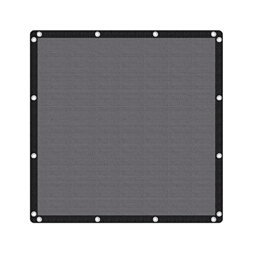 VICLLAX 90% Shade Fabric Sun Shade Cloth with Reinforced Grommets, Outdoor Sun Screen Fabric for Outdoor Patio Garden Pergola Cover Canopy 6x6 FT, Dark Grey