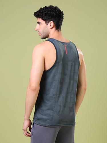 Image of TECHNOSPORT Mens Crew Neck Gym Vest
