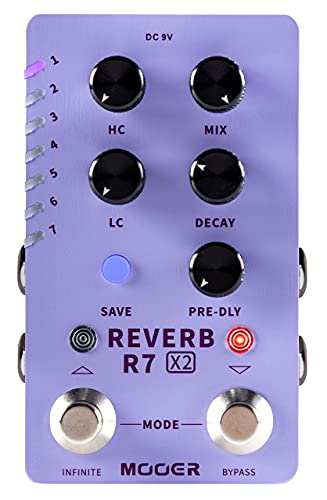Pedale effetto MOOER R7 REVERB X2