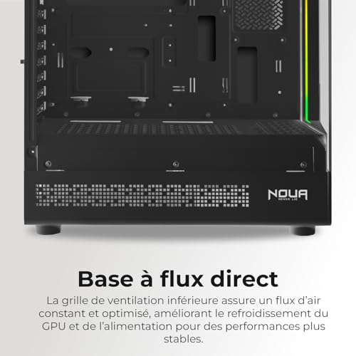 Moyen tour USB Type-C boîtier PC ATX compact Noua Demon TK100 noir - 7