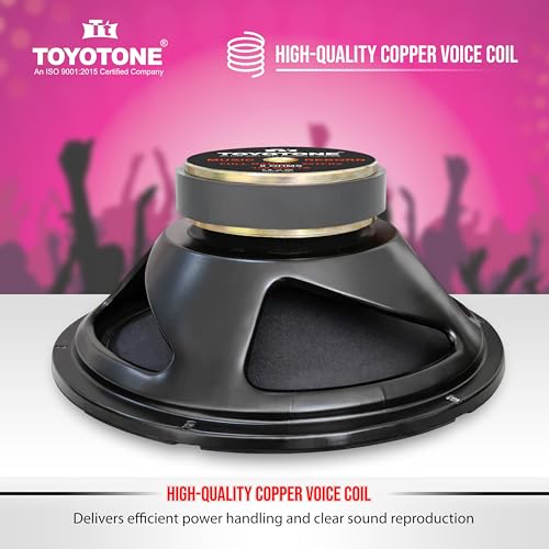 Image of TOYOTONE 10-Inch Full Range Speaker, Dual Cone, 150W RMS, 8 Ohm, Copper Voice Coil, 120x17mm Heavy Magnet - Hi-Fi Audio for Home & Car