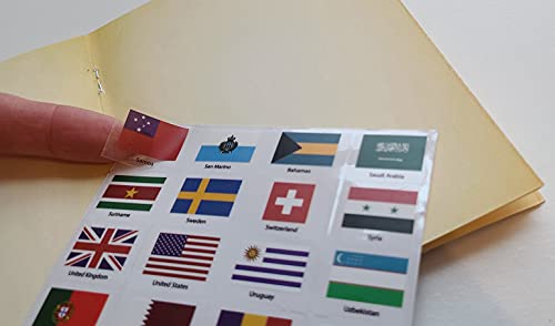 SJPRINTER Kids Passports - Little passports for kids - Travel scrapbook - Set with travel stickers world flags - party favors, airplane toy, journal notebooks, geography, classroom social study