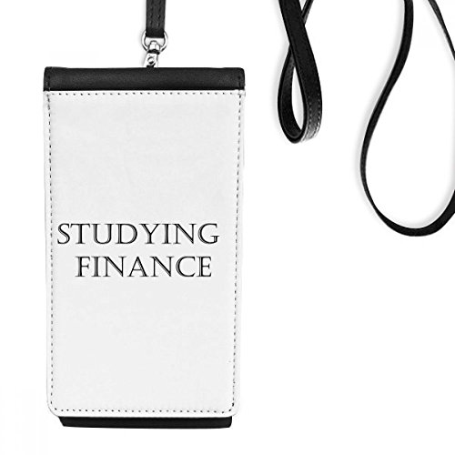 Sac téléphone noir en cuir cadeau parfait pour passionné de finance