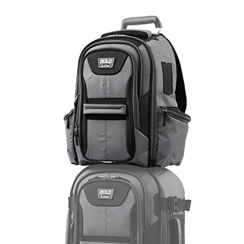 Image of Travelpro Bold Lightweight Rugged Backpack, Fits up to 15.6 inch laptop and tablet sleeve, Grey /Black