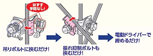 Amazon | JAPPY 振れ止め支持金具 クロスロックボルト固定式キット FL